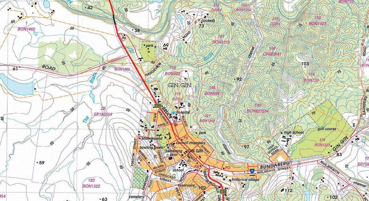 OZraster, a series of Topographical State Maps