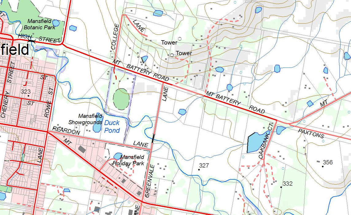 OZraster, a series of Topographical State Maps