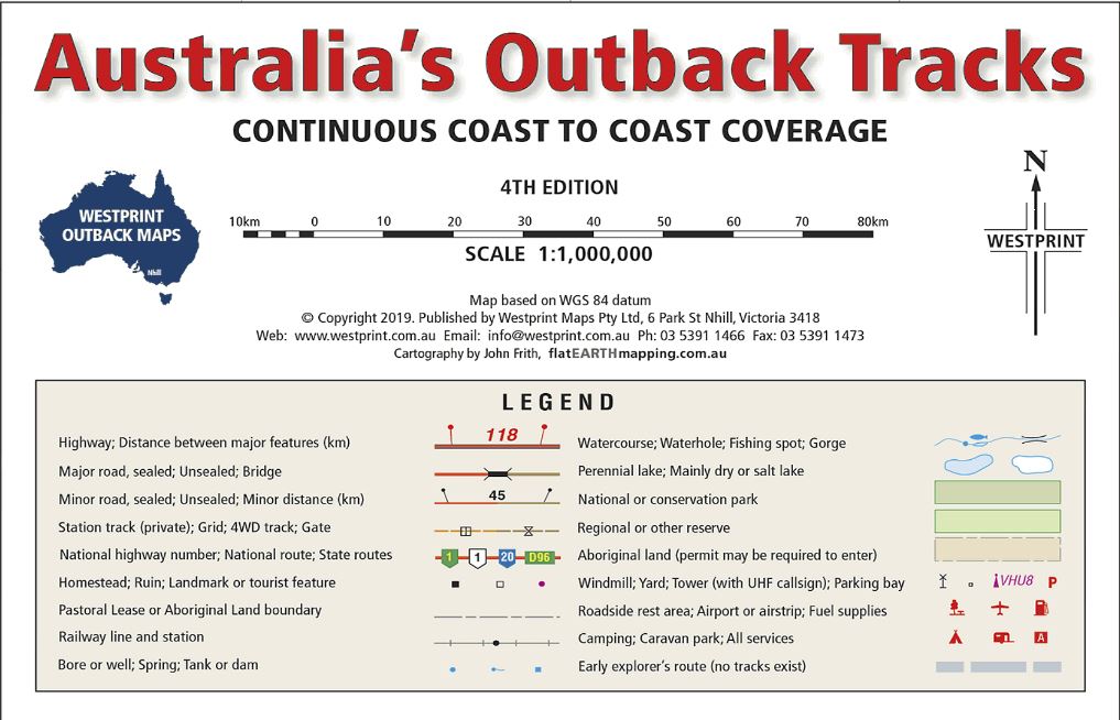Westprint, a series of Outback Maps